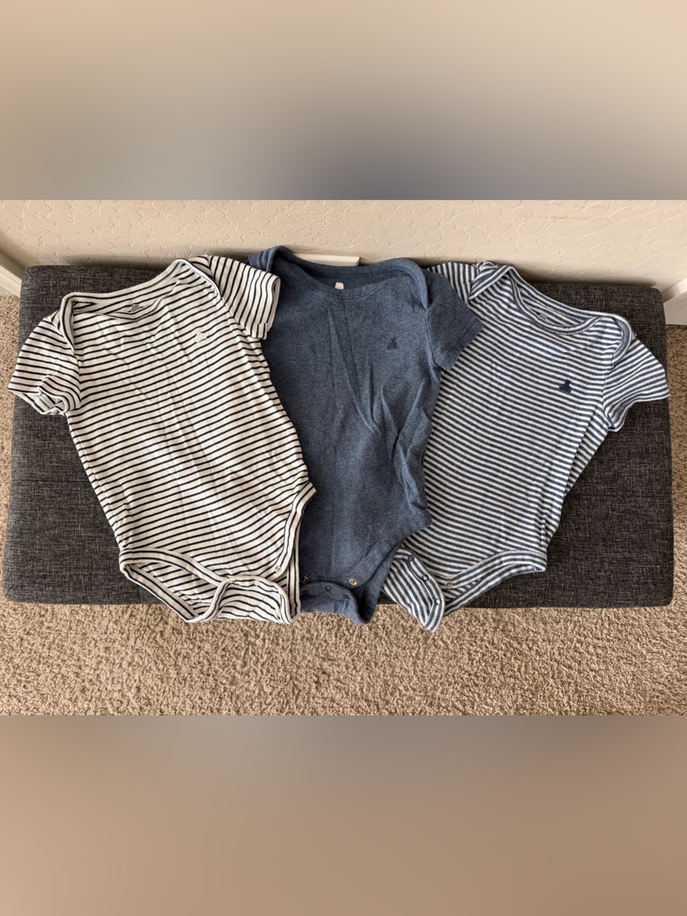GAP Baby Short-Sleeve Bodysuit Trio
